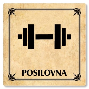 Posilovna, 118x118mm, pergamen, Nebraska